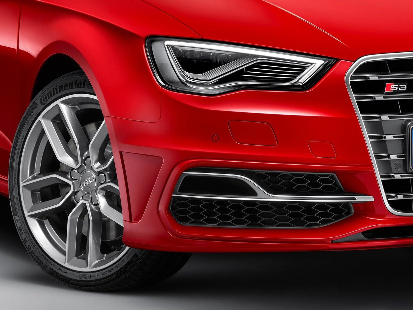 GRIGLIE FENDINEBBIA ADATTE PER AUDI A3 8V SLINE 2012-2016 LOOK S3 BAFFO CROMATO