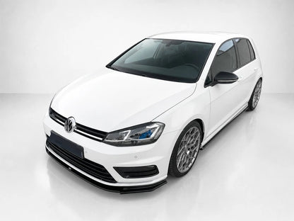 👉Minigonne Laterali Estensioni adatto per VW Golf MK7 R / R-Line Nero Lucido👈