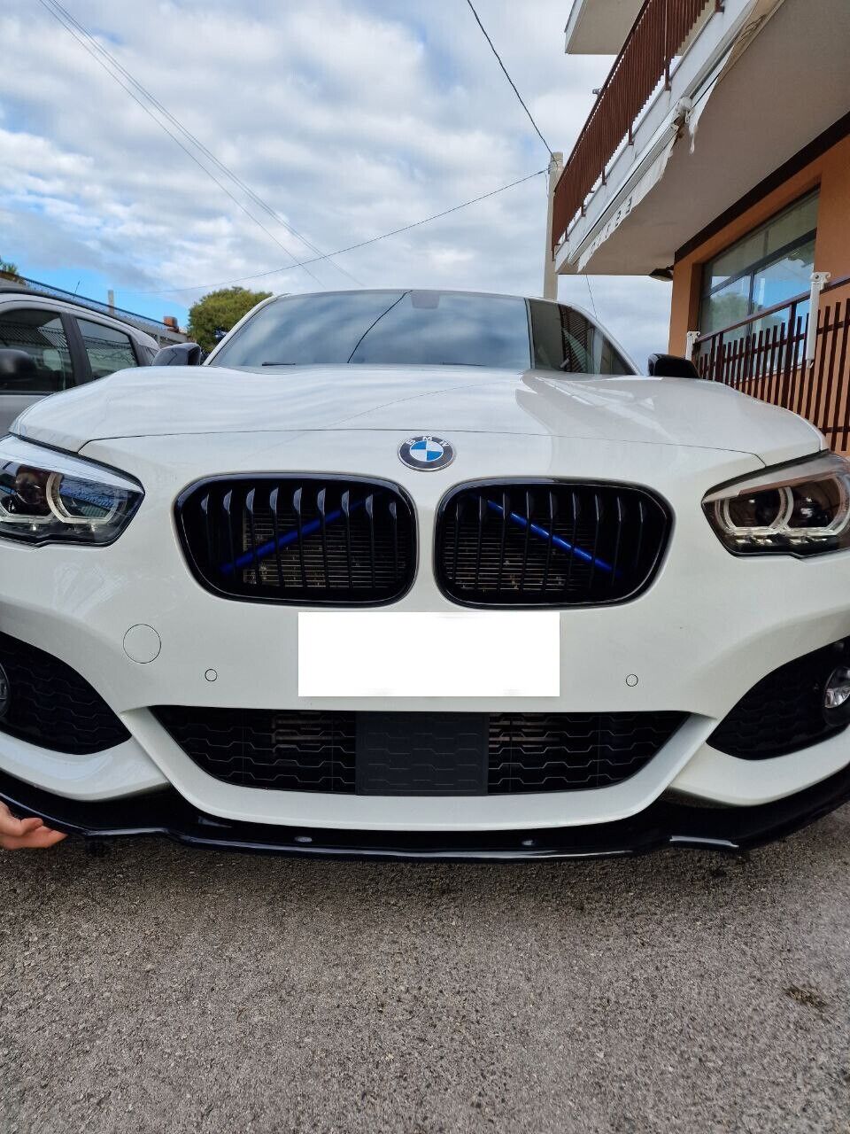 SPLITTER SUITABLE FOR BMW 1 SERIES F20 F21 2015-2019 MSPORT LOOK GLOSSY BLACK