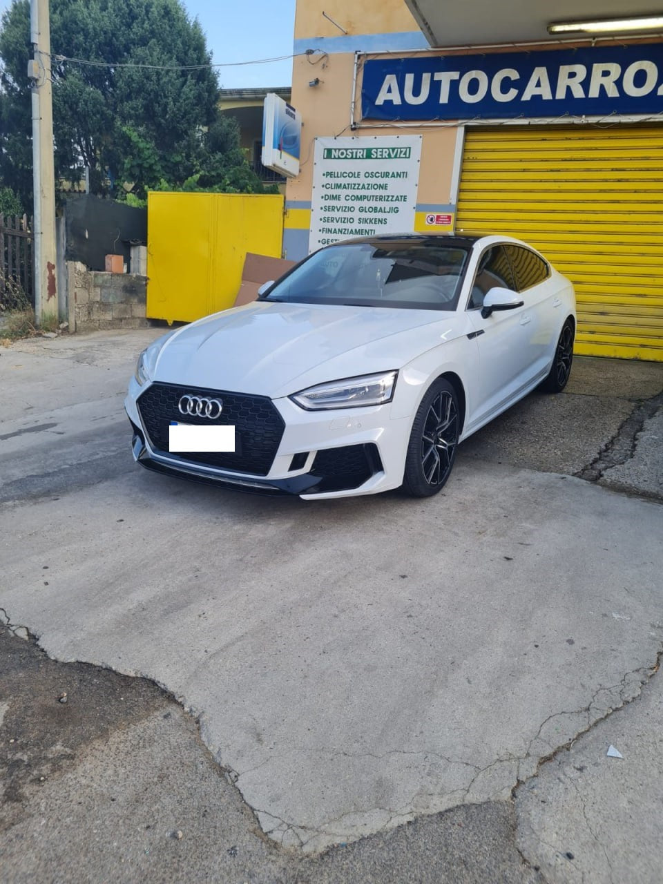 PARAURTI ANTERIORE ADATTO PER AUDI A5 F5 2016-2019 LOOK RS5 DESIGN SPORTIVO