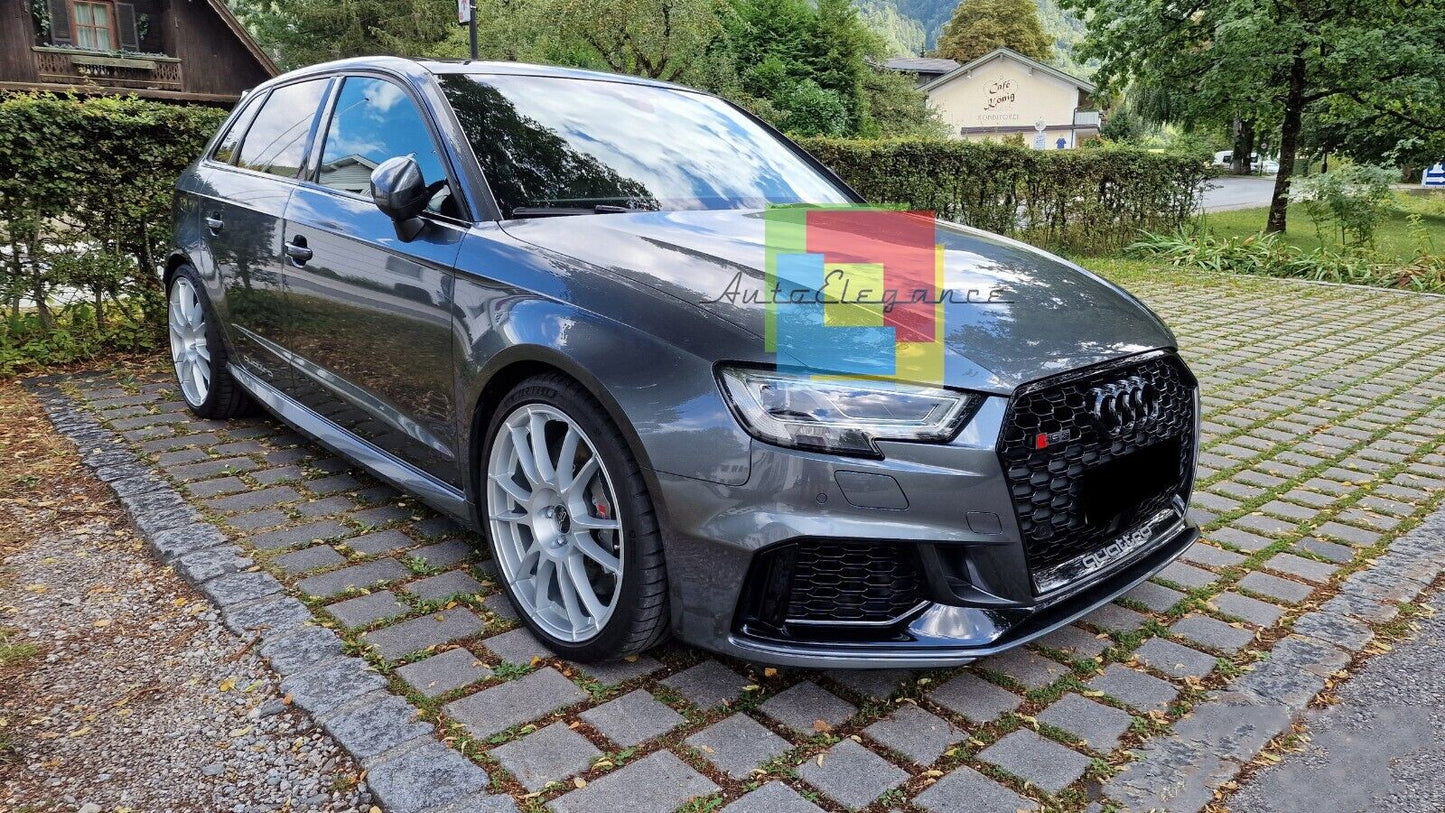 PARAURTI ANTERIORE ADATTO PER AUDI A3 8V 2017-2020 HATCHBACK LOOK RS3