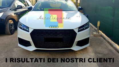 GRIGLIA ADATTA PER AUDI TT FV 8S 2014-2018 LOOK TTRS DESIGN NERO LUCIDO