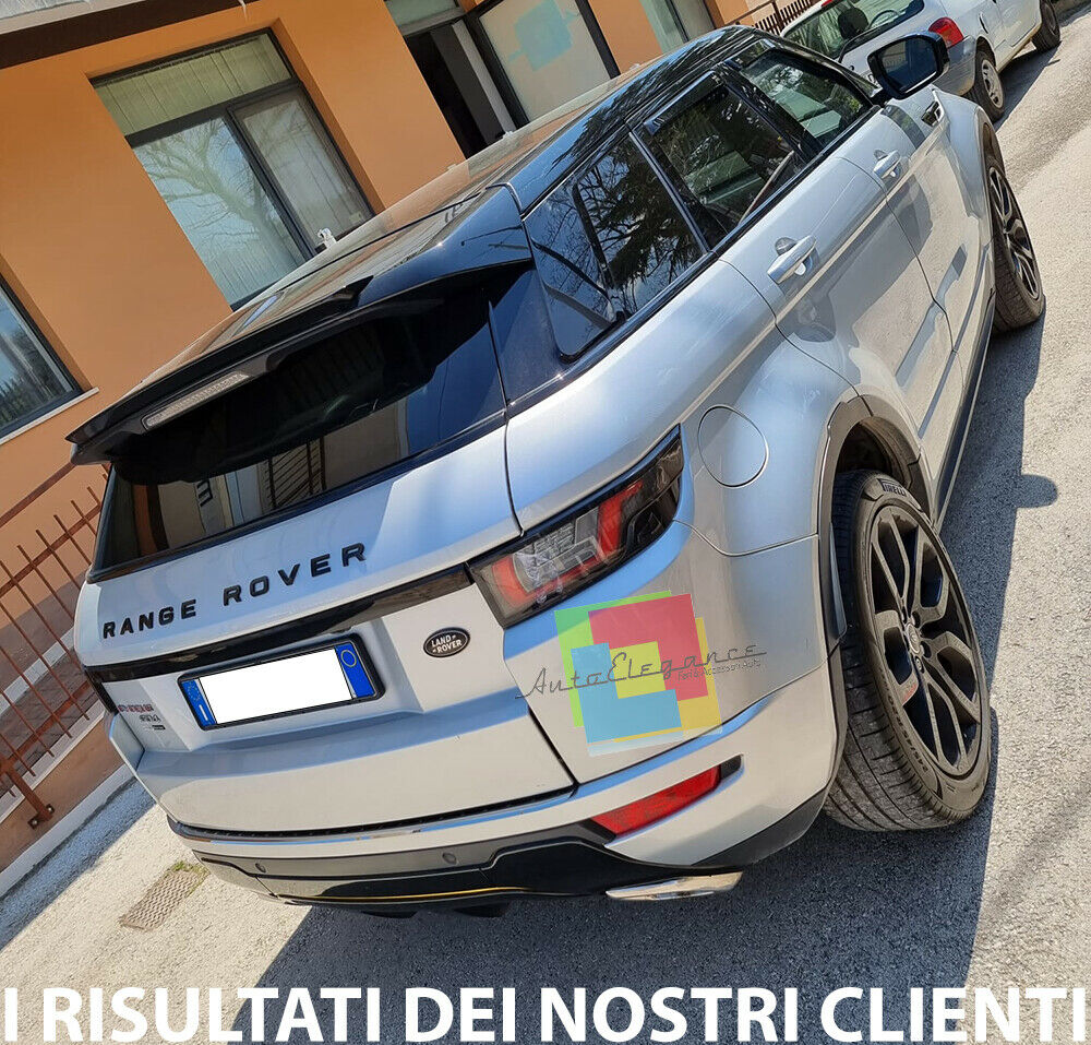 SPOILER POSTERIORE ADATTO PER RANGE ROVER EVOQUE 2011-2015 LOOK NERO LUCIDO