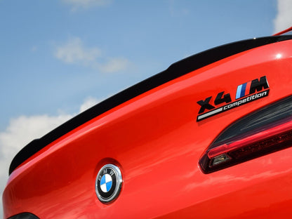 SPOILER BAGAGLIAIO ADATTO PER BMW X4 G02 2019+ LOOK M COMPETITION NERO LUCIDO