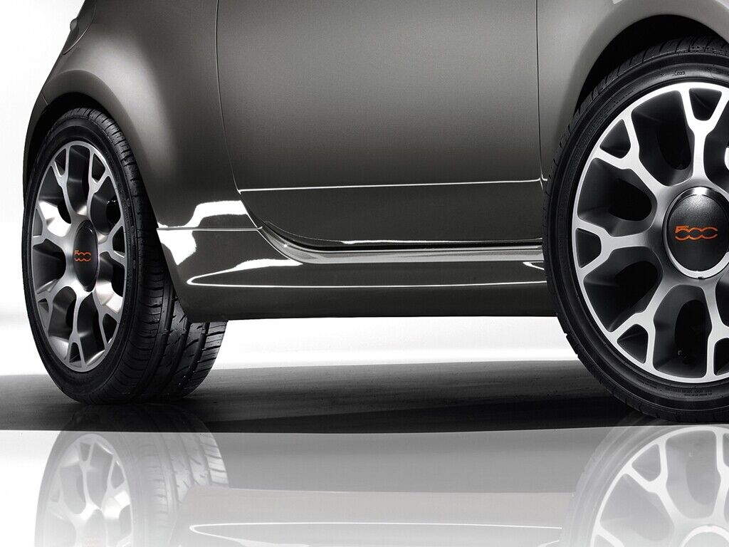 MINIGONNE ADATTE PER FIAT 500 LOOK SPORT GREZZE DESIGN SPORTIVO