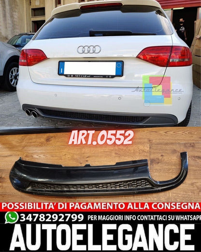 DIFFUSER SUITABLE FOR AUDI A4 B8 2007-2011 LOOK SLINE 2SX GLOSSY BLACK - PRINTING DEFECTS PROMO