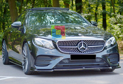 SPLITTER ADATTO PER MERCEDES CLASSE E W213 C238 A238 AMG ABS LOOK NERO LUCIDO