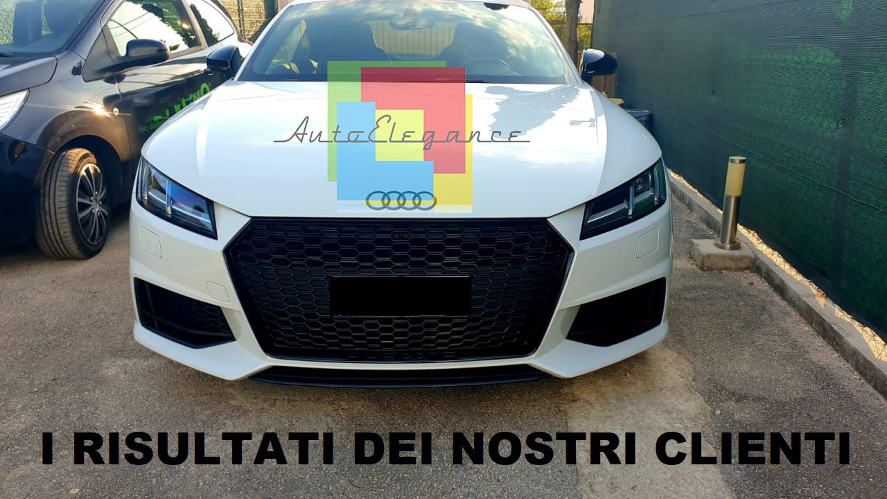 GRIGLIA ANTERIORE DESIGN TTRS A NIDO D’APE ADATTA PER AUDI TT FV 2015+