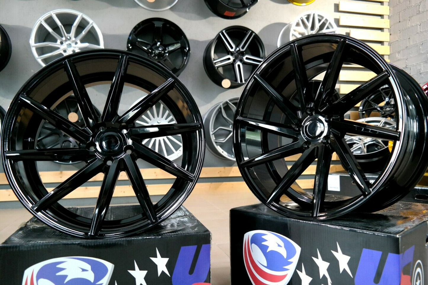 ADATTO per BMW 3 E46 E90 Lega Concavo Cerchi 18 inch 5x120 Nero cvt Stile Ruote