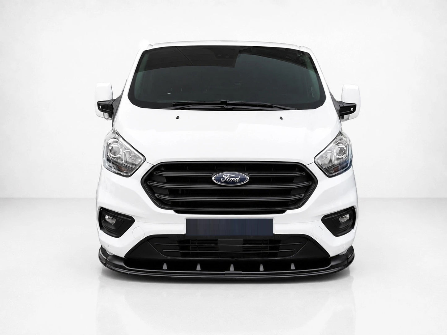 👉Splitter Anteriore ABS Nero Lucido per Ford TransitCustom Mk1 Facelift 18-23👈