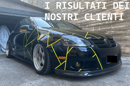 SOTTO PARAURTI ADATTO PER VW GOLF 5 2003+ LOOK GTI