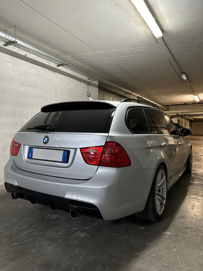 DIFFUSEUR ADAPTÉ POUR BMW SÉRIE 3 E90 E91 2005-2012 MSPORT 1+1 LOOK NOIR MAT