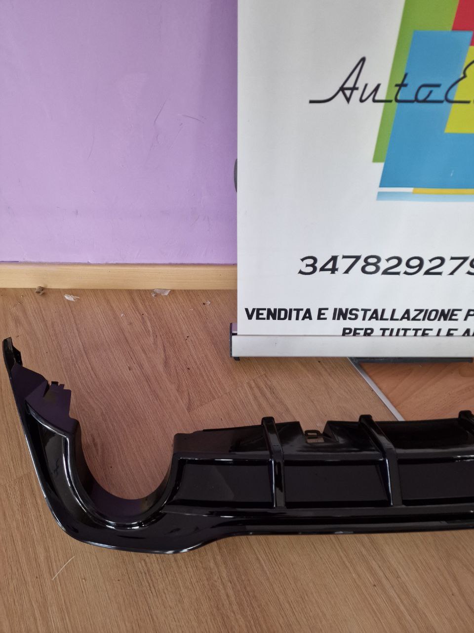 🔝DIFFUSORE POSTERIORE VW GOLF 8 VIII 2019+ SOTTO PARAURTI TERMINALI GTI ABS 1+1