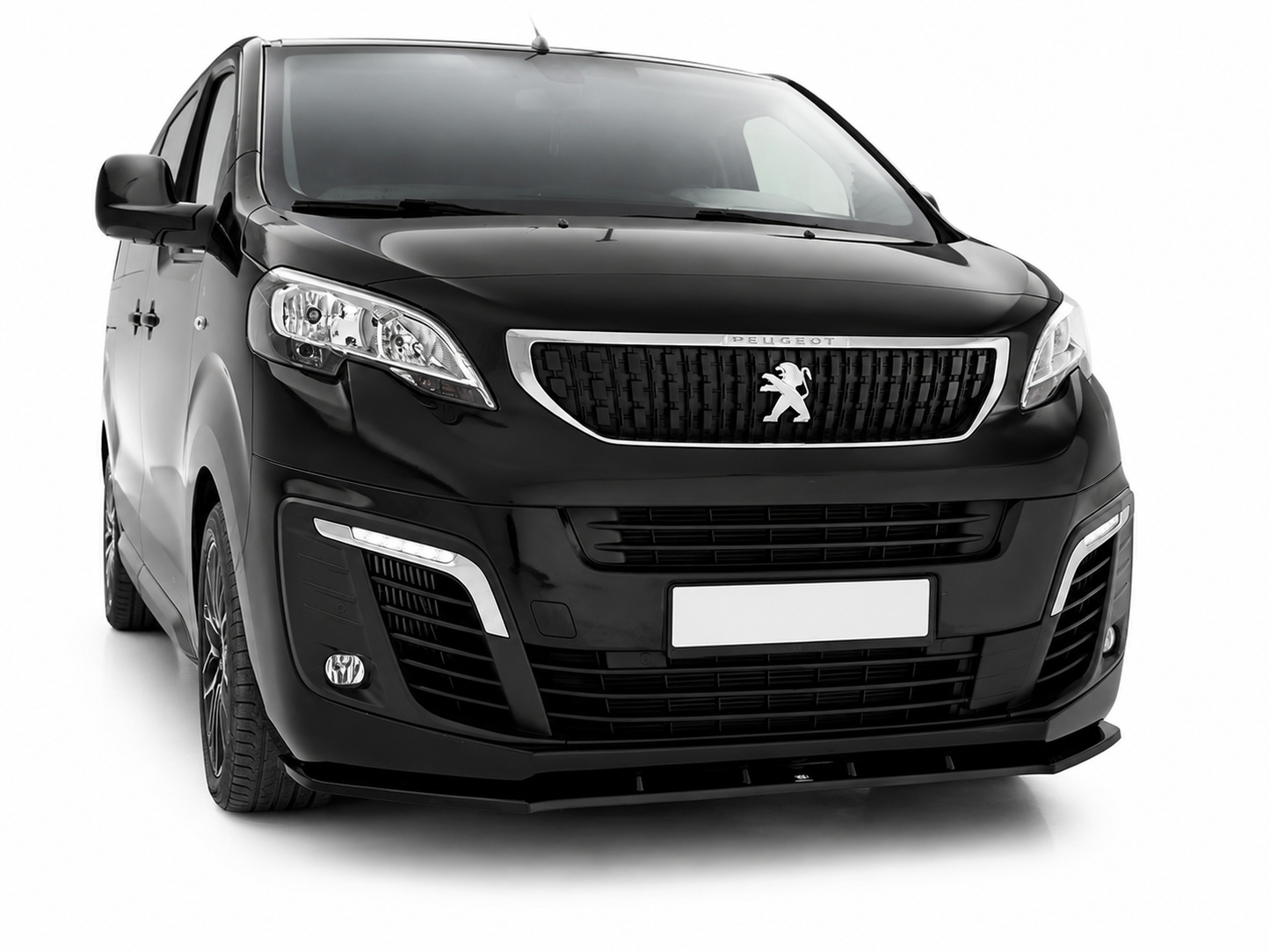 👉Splitter Anteriore per Peugeot Expert MK3 2016-2024 Spoiler Nero Lucido👈