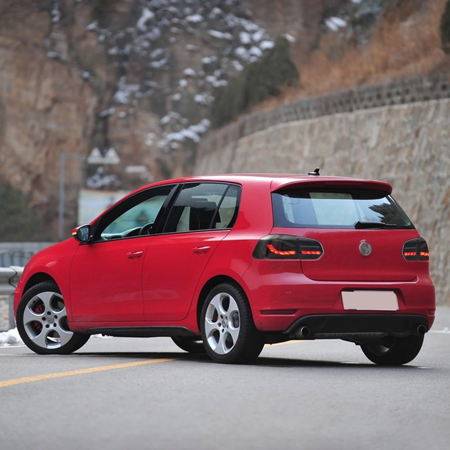 Gruppo luci posteriori sequenziali OLED completo compatibile per Volkswagen Golf 6 MK6 2008-2014