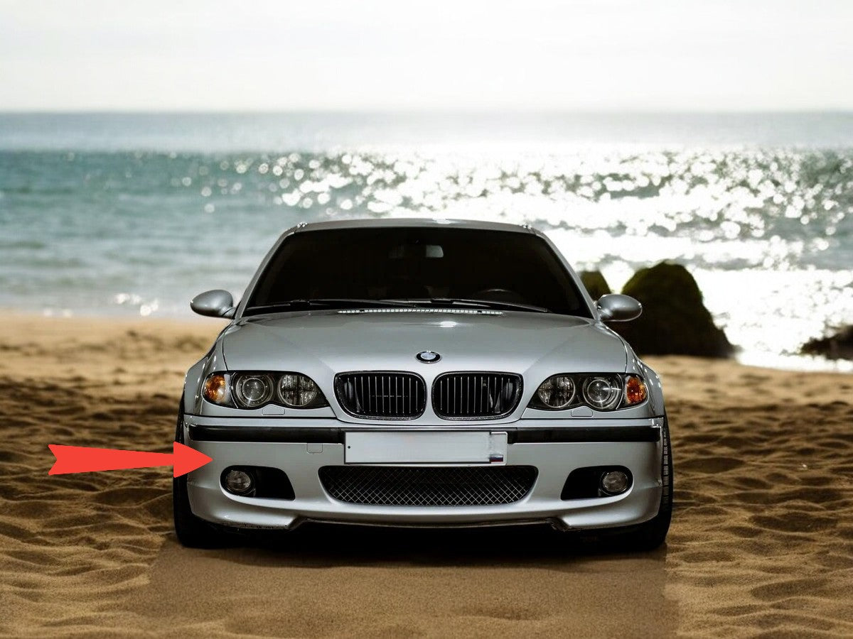 🔥Paraurti anteriore per BMW E46 1998-2004 M-Technik M-Sport Look Fumo Fendine🔥