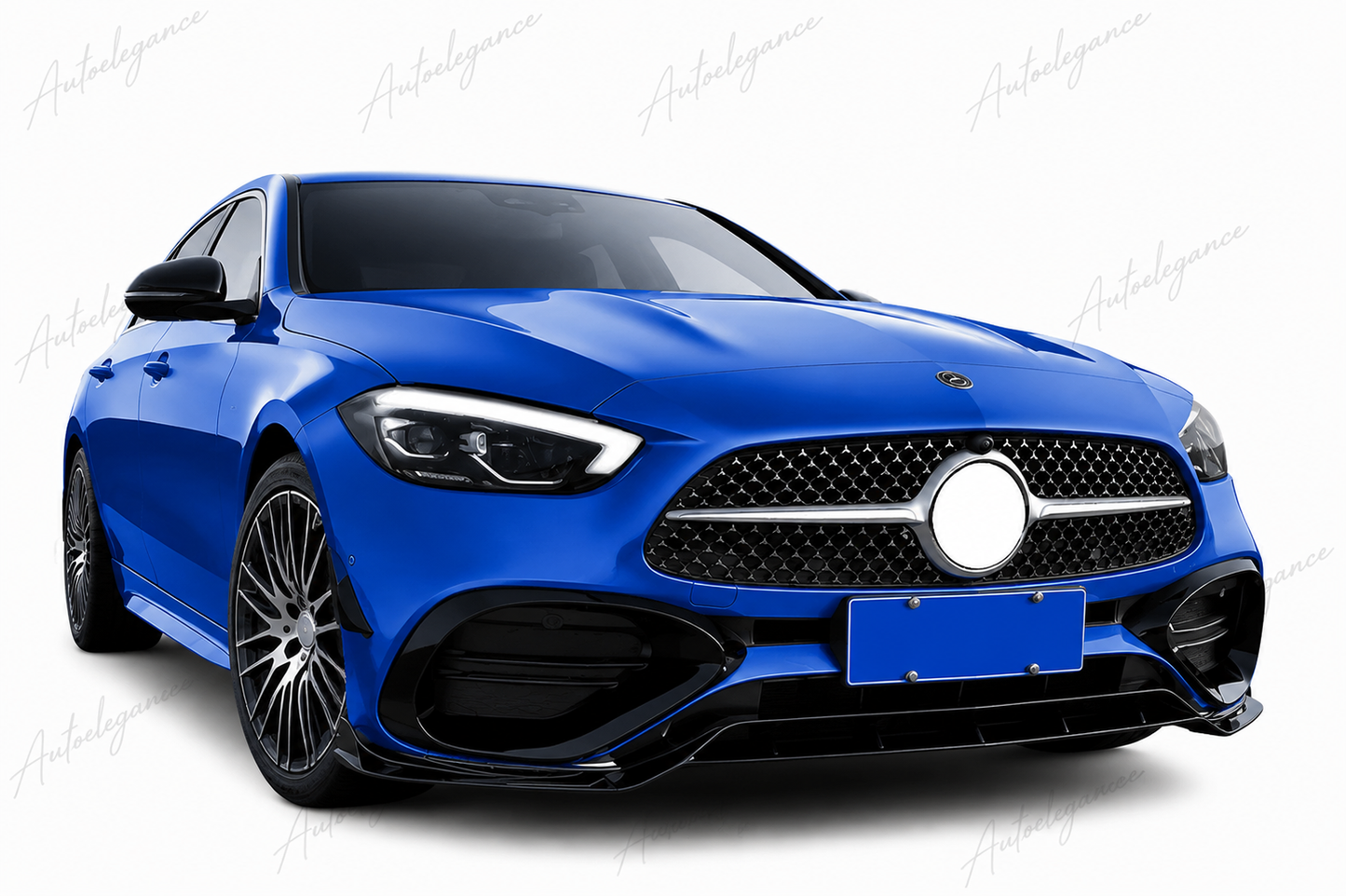 🔥ART.1062 KIT AERO ANTERIORE PER MERCEDES CLASSE C W206 2021 AMG NERO LUCIDO🔥