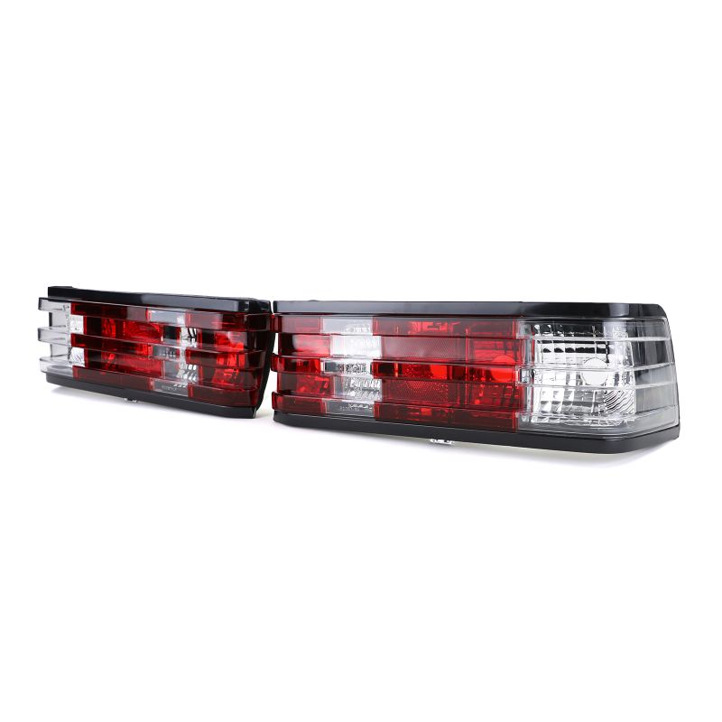 Coppia Fanali Posteriori Rosso Bianco Mercedes 190 W201 1982-1993