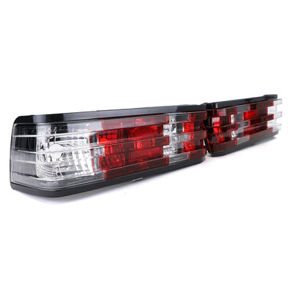 Coppia Fanali Posteriori Rosso Bianco Mercedes 190 W201 1982-1993
