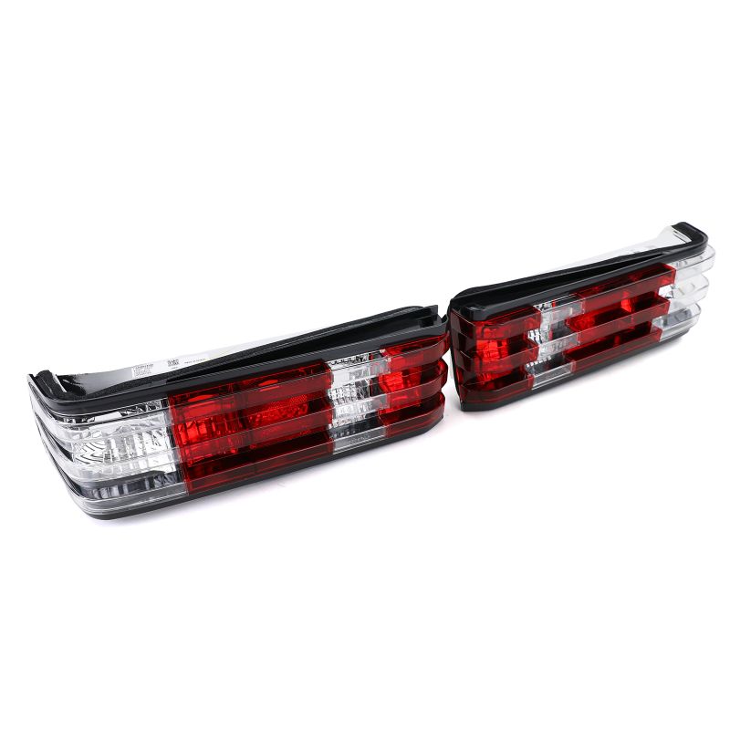 Coppia Fanali Posteriori Rosso Bianco Mercedes 190 W201 1982-1993