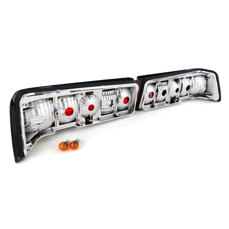 Coppia Fanali Posteriori Rosso Bianco Mercedes 190 W201 1982-1993
