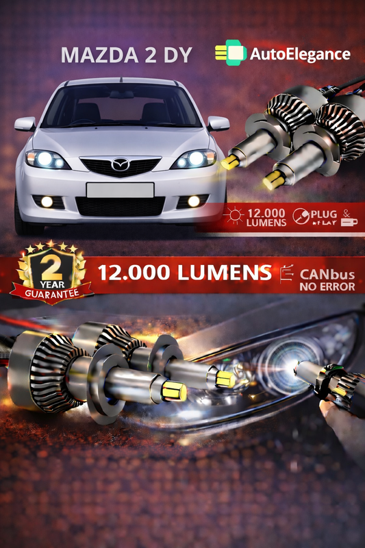 KIT LED Mazda 2 DY ANABAGLIANTI H7 CANBUS Bianco 6500K 360 gradi