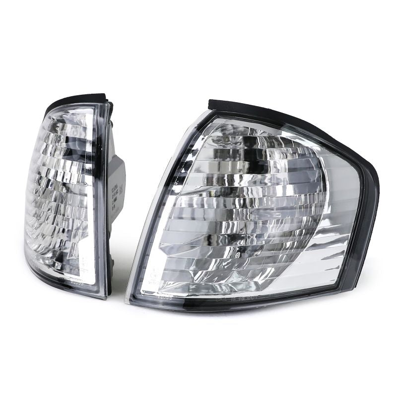 Coppia Frecce Anteriori Cristallo Cromate per Mercedes Classe C W202 (1993–2001)