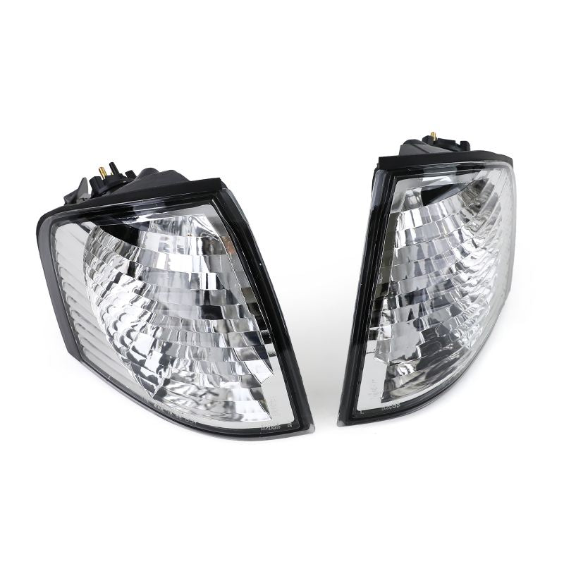 Coppia Frecce Anteriori Cristallo Cromate per Mercedes Classe C W202 (1993–2001)