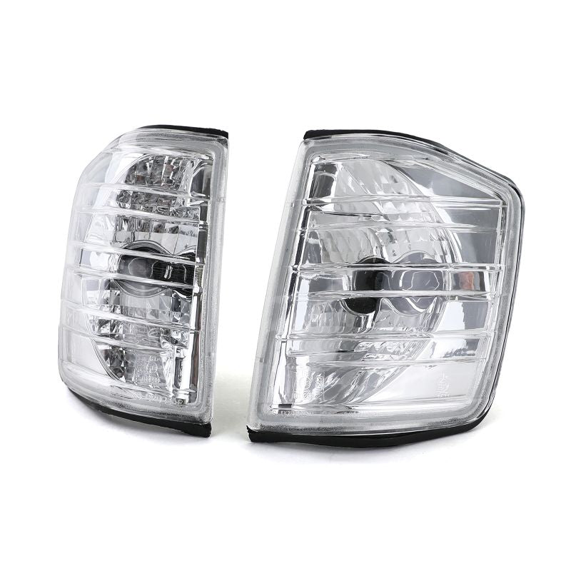 Coppia Frecce Cromate Mercedes 190 W201 1982-1993 con Portalampada