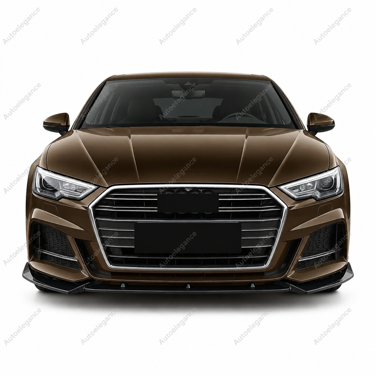 🔥ART.9881 SPLITTER ANTERIORE PER AUDI A3 S3 S LINE 8V NERO LUCIDO 17-20🔥