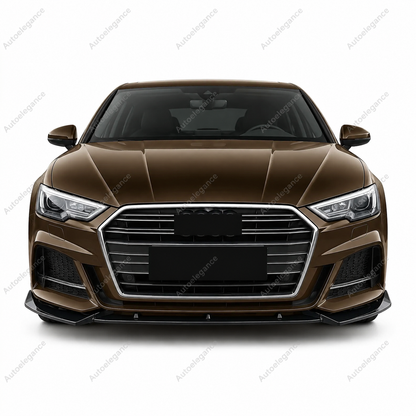 🔥ART.9881 SPLITTER ANTERIORE PER AUDI A3 S3 S LINE 8V NERO LUCIDO 17-20🔥
