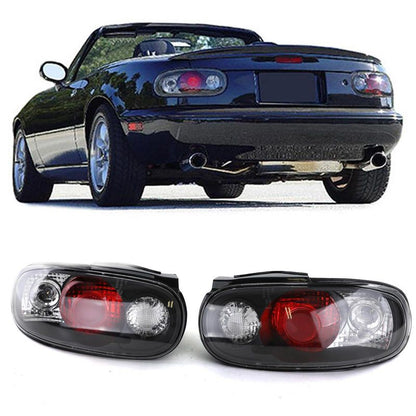 Coppia Fanali Posteriori Neri Mazda MX-5 NA 1989-1998 Klarglas