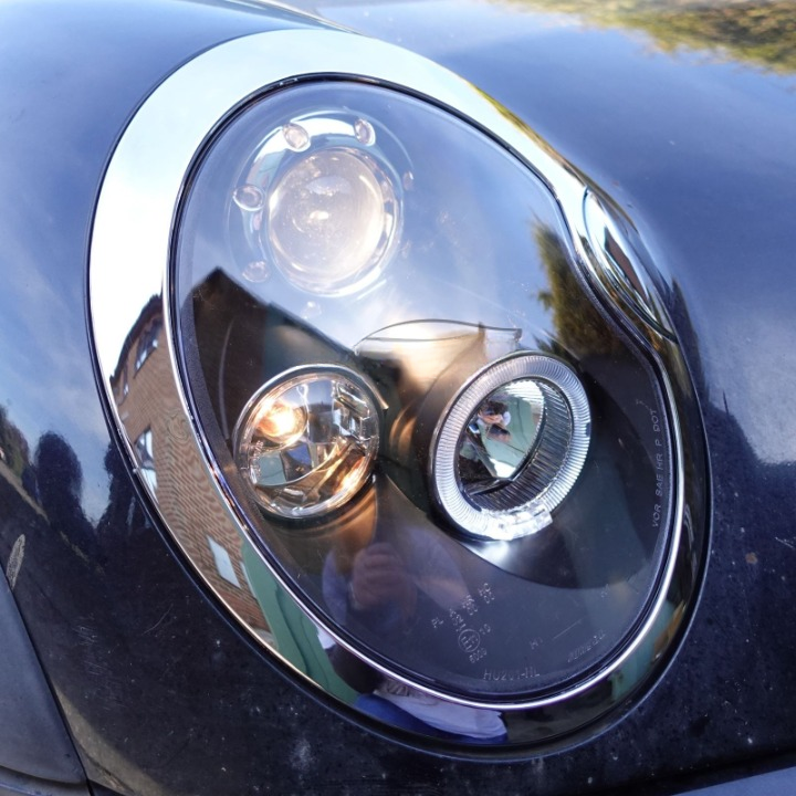 💫ART.6215 LPMC02 FARI OCCHI D'ANGELO NERI per BMW MINI (COOPER) 2001-2004💫