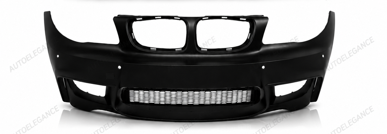 💕PARAURTI ANTERIORE BMW E81 E82 E88 04-13 LOOK 1M PDC + CONDOTTE D'ARIA 💕