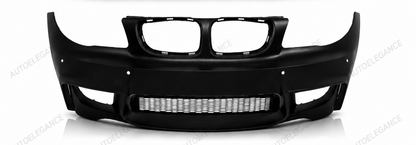 💕PARAURTI ANTERIORE BMW E81 E82 E88 04-13 LOOK 1M PDC + CONDOTTE D'ARIA 💕