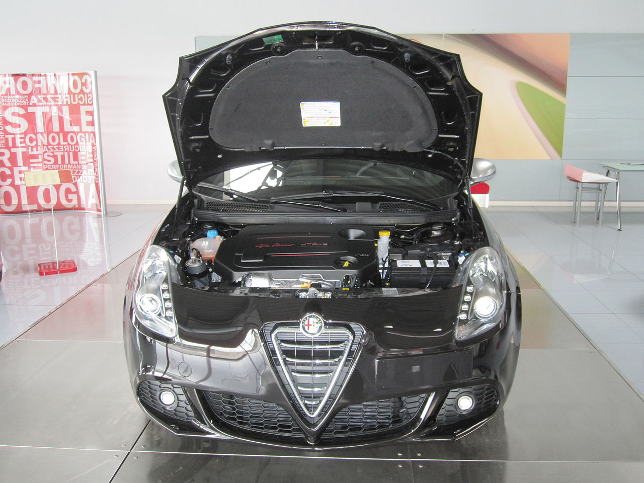 2124✨FARI ANTERIORI LED ADATTO PER ALFA ROMEO GIULIETTA 10+ NERI CON LENTICOLAR✨