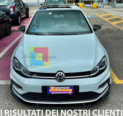 SPLITTER ADATTO PER GOLF 7 - 7.5 2012-2019 LOOK NERO LUCIDO TOP DESIGN SPORTIVO