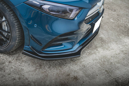 💎LAMA ADATTA MERCEDES CLASSE A W177 SPLITTER SOTTO PARAURTI ANTERIORE NERO💎