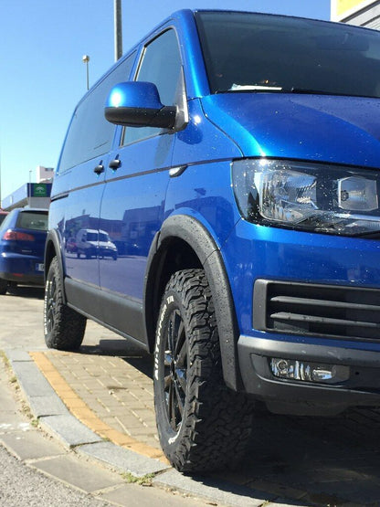 WIDENED MUDGUARDS SUITABLE FOR VW TRANSPORTER T6 T6.1 2016-2020 SPORTY LOOK