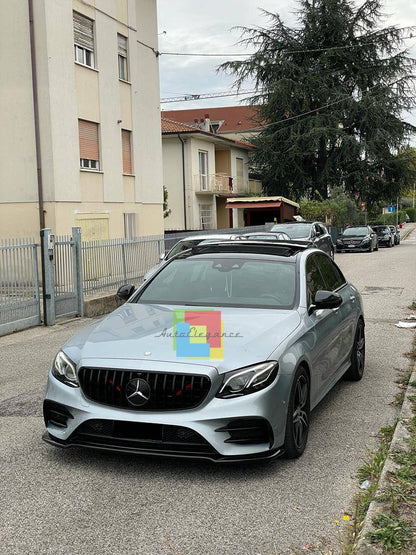 SPLITTER SUITABLE FOR MERCEDES E-CLASS W213 AMG E63 2016-2020 GLOSSY BLACK LOOK
