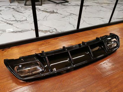 DIFFUSORE ADATTO PER MERCEDES CLASSE A W176 LOOK A45 + TERMINALI CROMATI