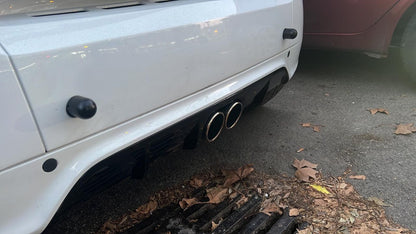 DIFFUSORE ADATTO PER SMART 451 2007-2014 LOOK NERO LUCIDO DESIGN SPORTIVO