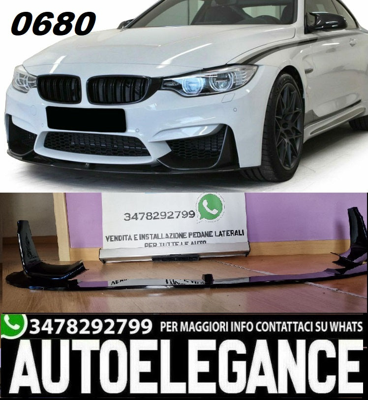 Splitter anteriore Performance NERO Look adatto per BMW m3 f80 m4 f82 f83 0680