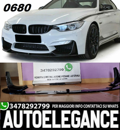 Splitter anteriore Performance NERO Look adatto per BMW m3 f80 m4 f82 f83 0680
