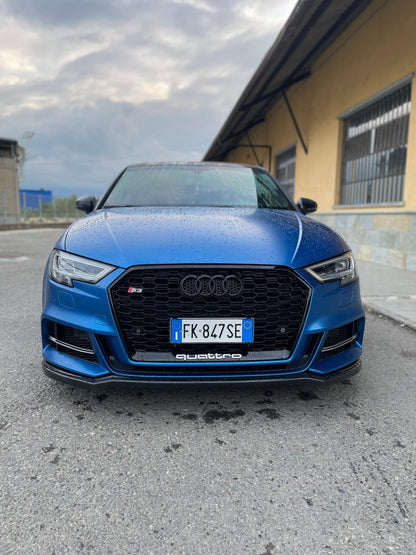 GRILLE SUITABLE FOR AUDI A3 8V 2017-2020 RS3 LOOK GLOSSY BLACK