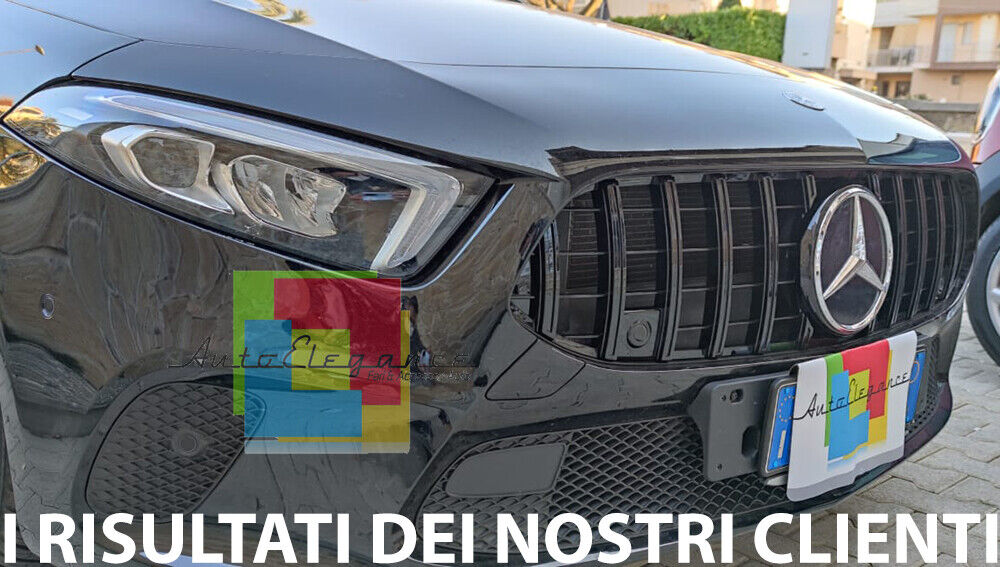 GRIGLIA ADATTA PER MERCEDES CLASSE A W177 LOOK GT NERA SENZA CAMERA