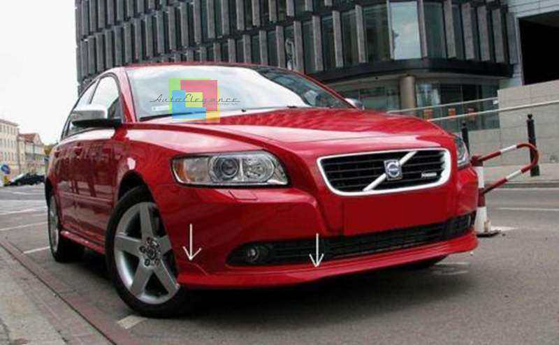 VOLVO S40 2007-2012 RESTYLING BODY KIT SPOILER SOTTO PARAURTI ANTERIORE DIFFUSORE POSTERIORE MINIGONNE LATERALI E SPOILER COFANO