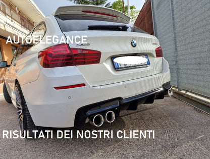 REAR DIFFUSER BMW 5 SERIES F10 F11 2010+ DOUBLE EXIT ABS M SPORT 1+1