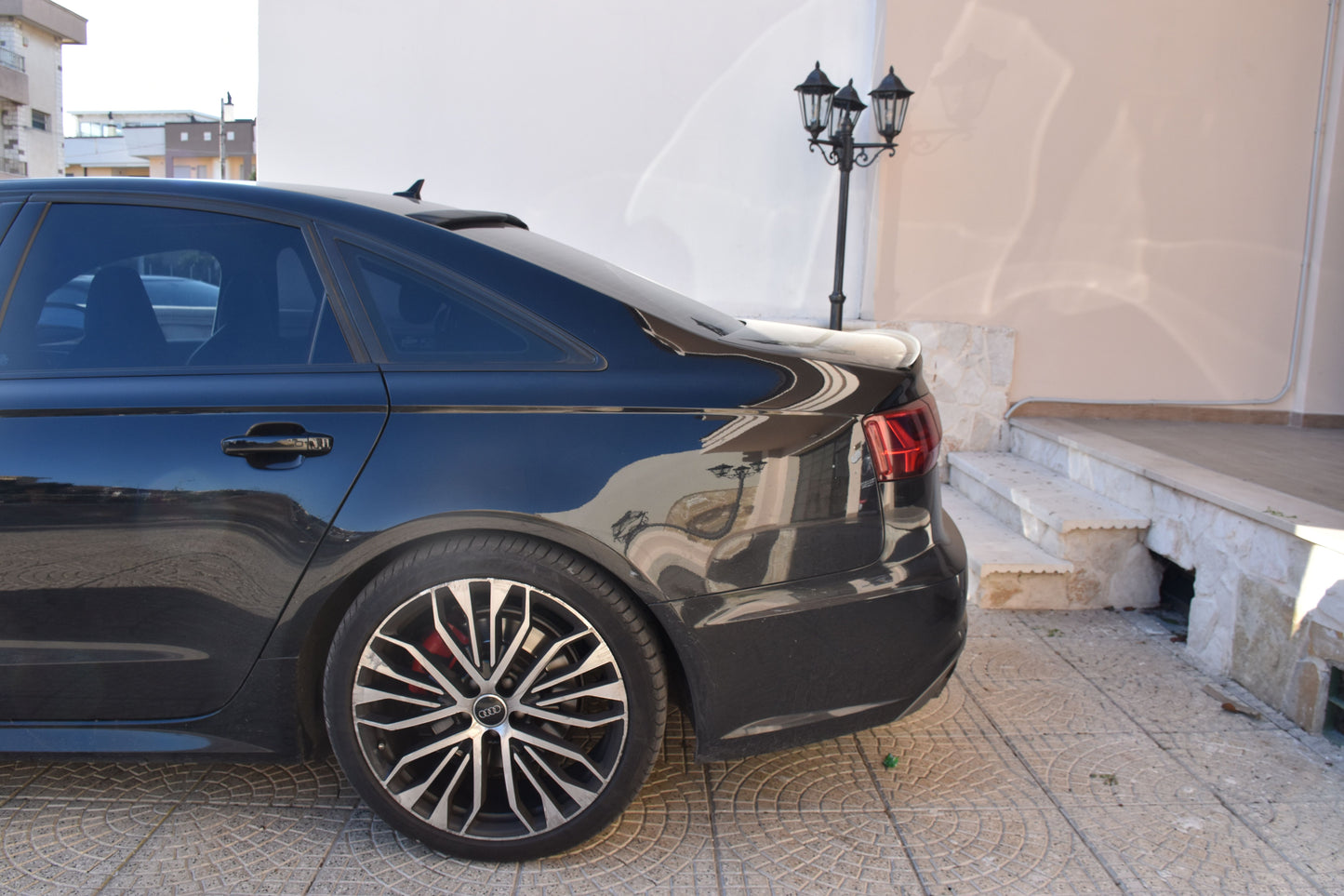 SPOILER LUNOTTO ADATTO PER AUDI A6 4G C7 2011-2018 BERLINA LOOK GREZZO