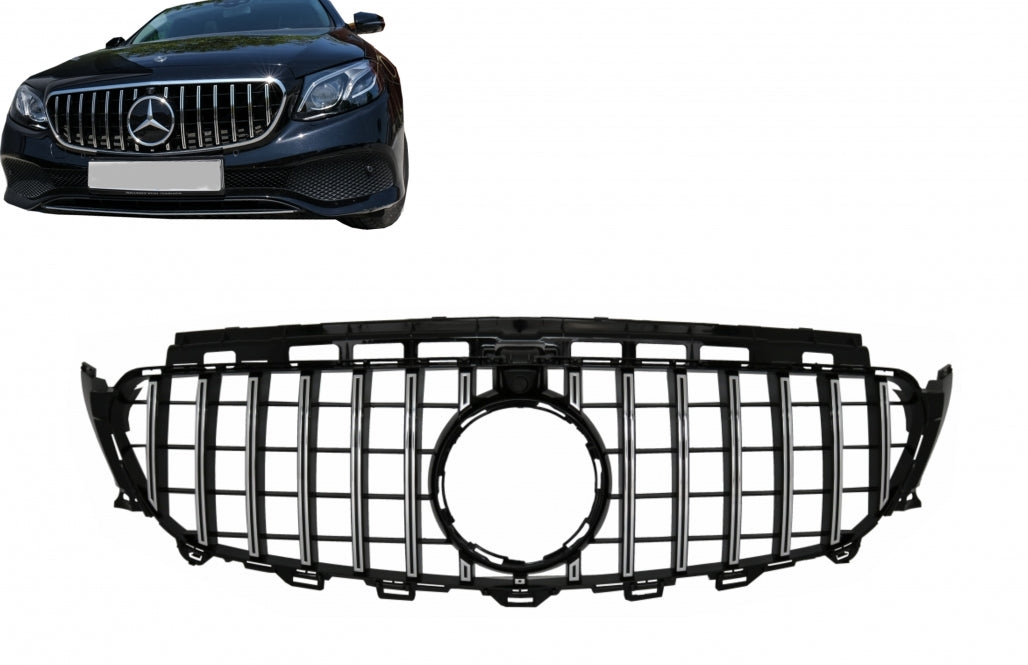 GRILLE SUITABLE FOR MERCEDES-BENZ E-CLASS W213 / C238 2016-2020 GT LOOK CHROME